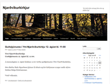 Tablet Screenshot of njardvikurkirkja.is